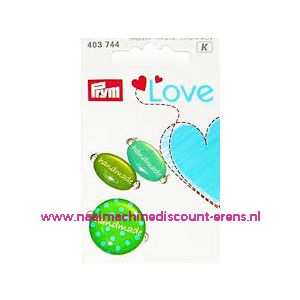 Love Handmade pins groen prym art.nr. 403744