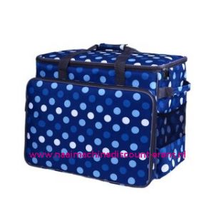 BabySnap naaimachine tas XL ( 50x26x38cm ) Multicolor blauw - wit
