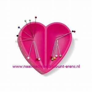 Magnetisch speldenkussen Hartje roze Prym LOVE art.nr. 610284